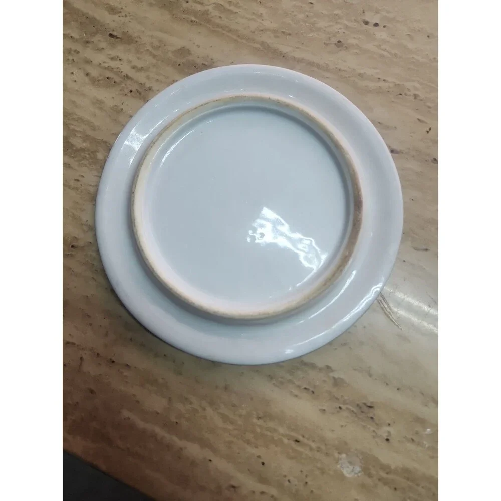Antique  Floral Porcelain Trivet 6